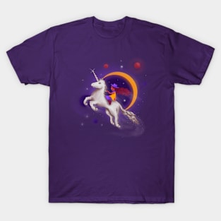 Elisa Rides Through Space T-Shirt